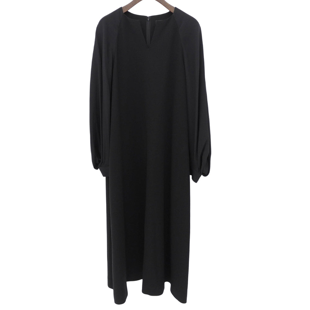 ADORE アドーア 美品 トリアセWクロスワンピース レディース ブラック 38 531-9240604 ワンピース