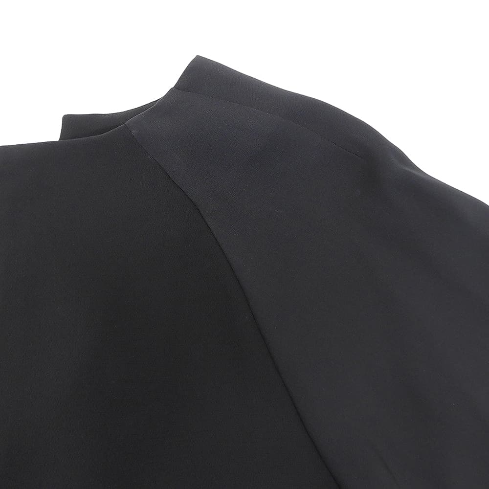 ADORE アドーア 美品 トリアセWクロスワンピース レディース ブラック 38 531-9240604 ワンピース