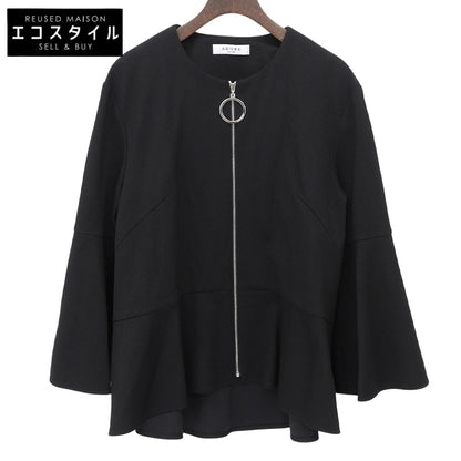 ADORE アドーア 美品 ボンジャージィージップカットソーカーディガン レディース ブラック 38 531-7260707 トップス