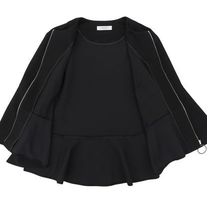 ADORE アドーア 美品 ボンジャージィージップカットソーカーディガン レディース ブラック 38 531-7260707 トップス