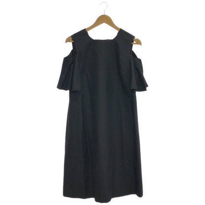 ADORE アドーア 531-7140421 ブラック カットオフバックレースアップフレアスリーブワンピース トップス