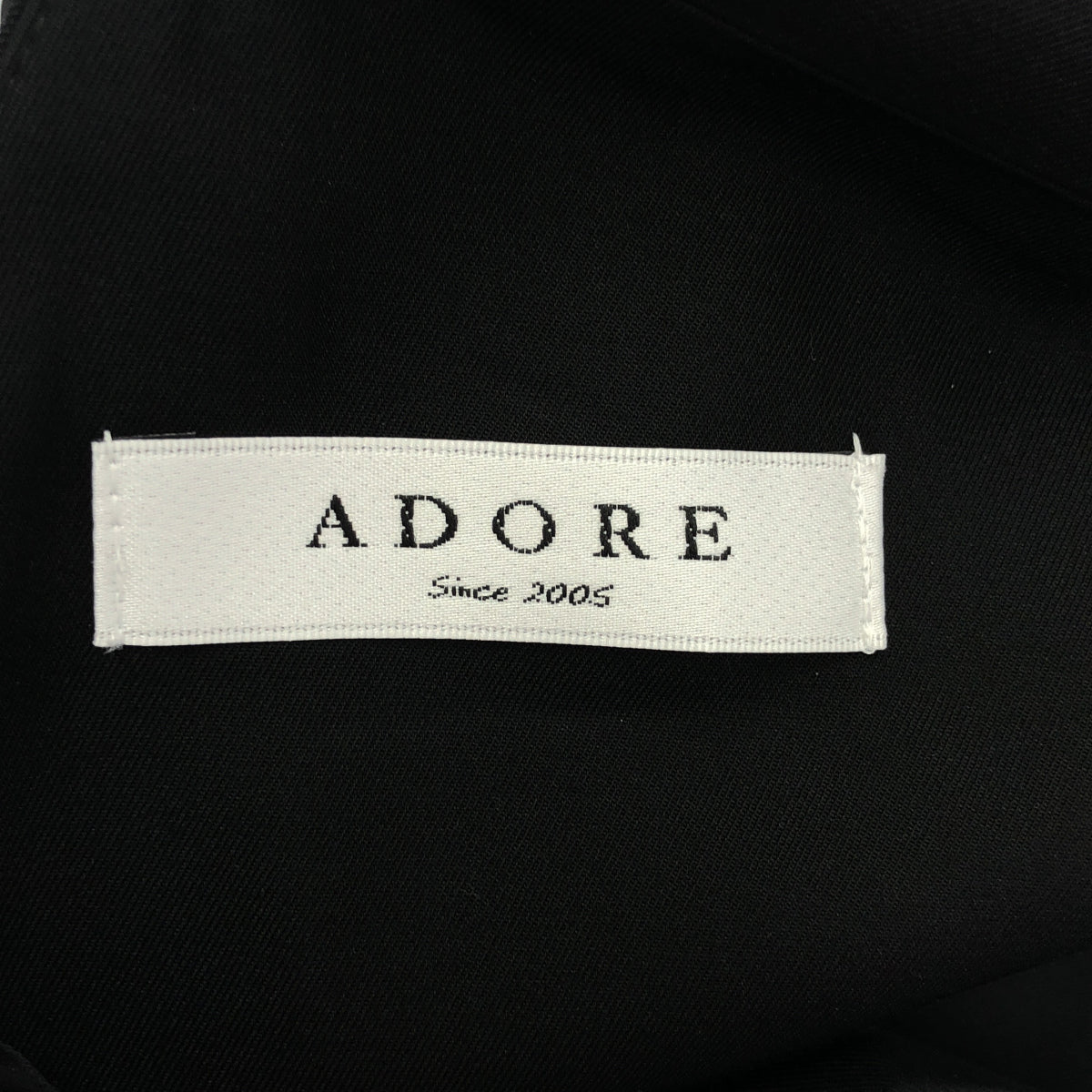 ADORE アドーア 531-7140421 ブラック カットオフバックレースアップフレアスリーブワンピース トップス