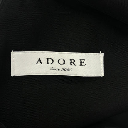 ADORE アドーア 531-7140421 ブラック カットオフバックレースアップフレアスリーブワンピース トップス