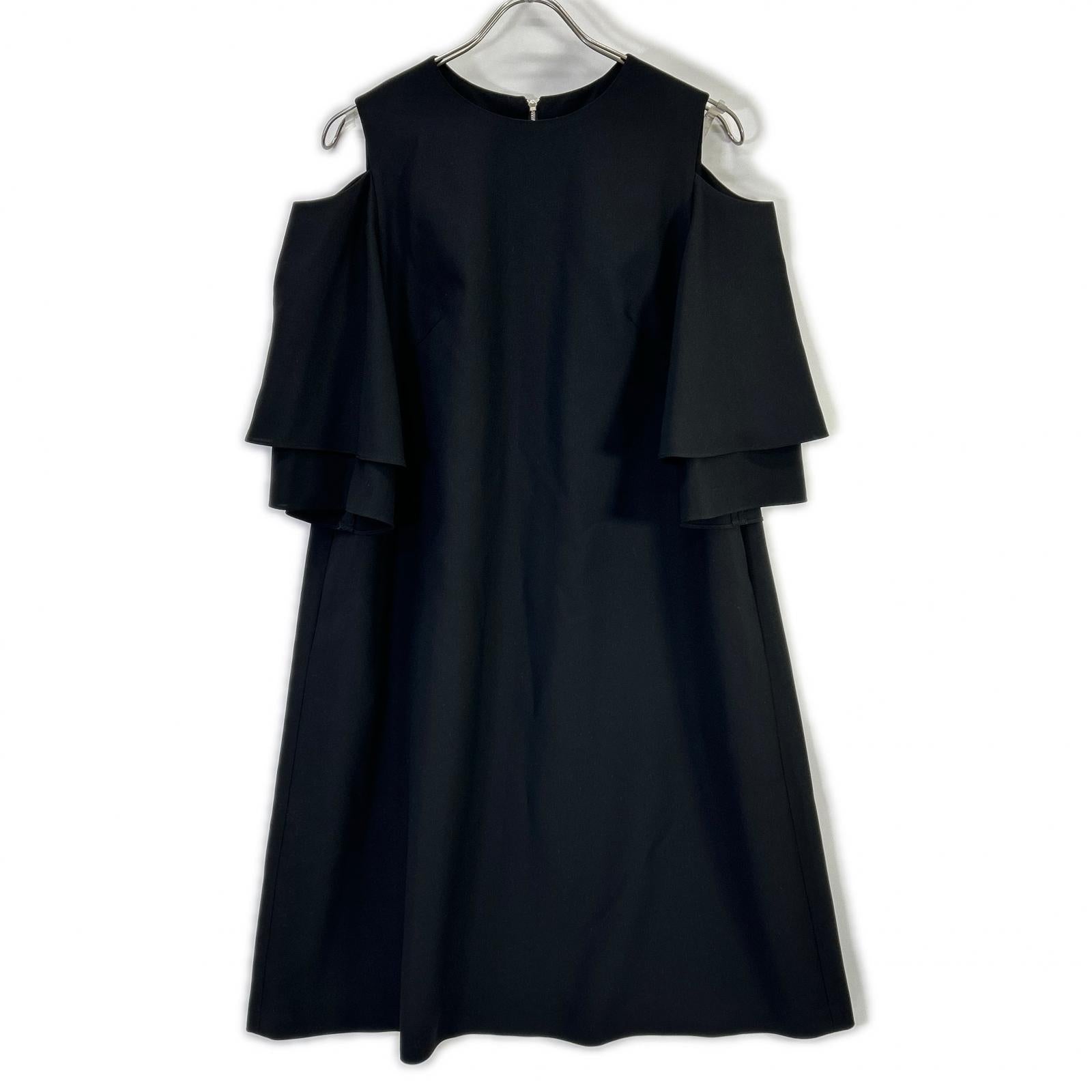 ADORE アドーア 531-7140322 ブラック カットオフフレアスリーブワンピース ワンピース