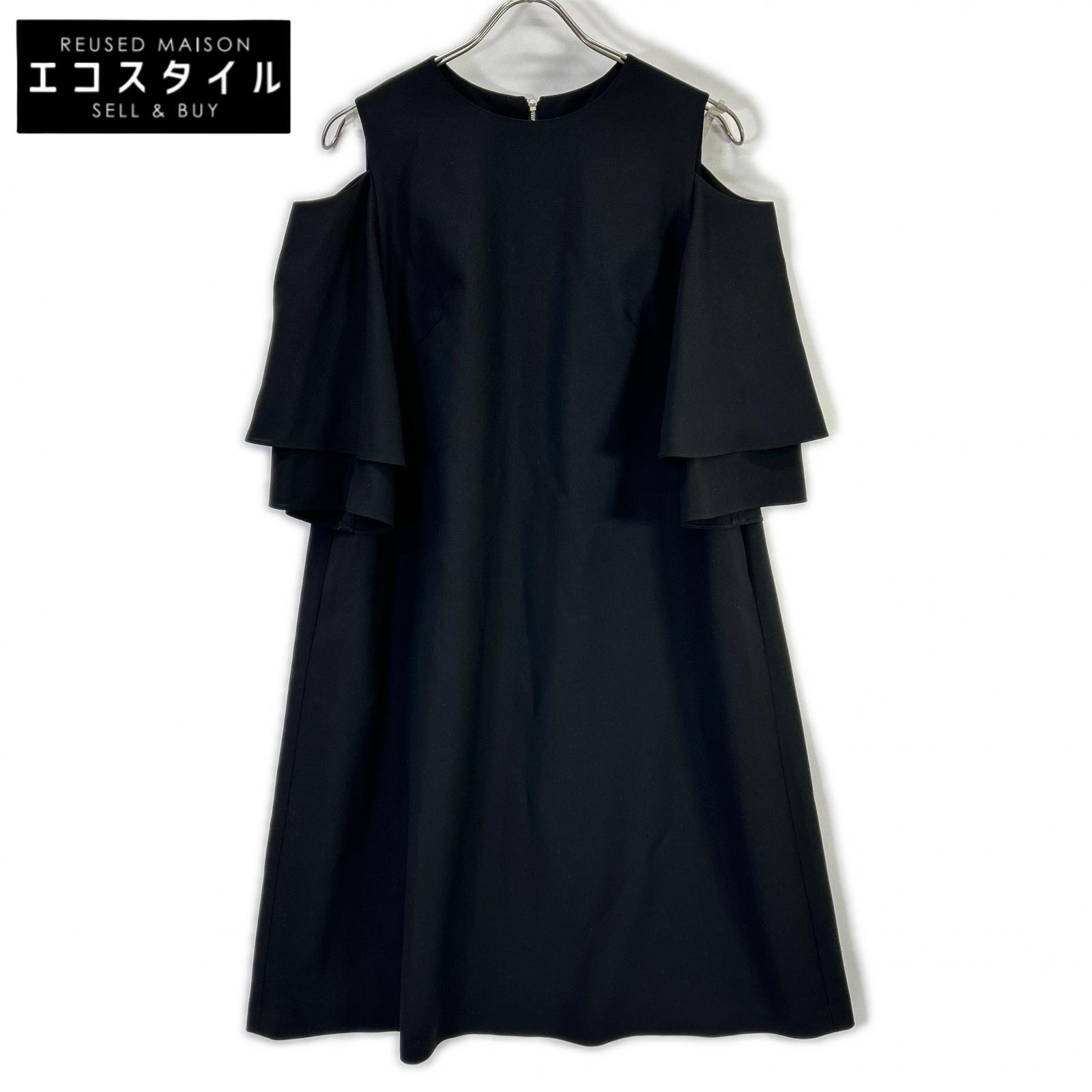 ADORE アドーア 531-7140322 ブラック カットオフフレアスリーブワンピース ワンピース