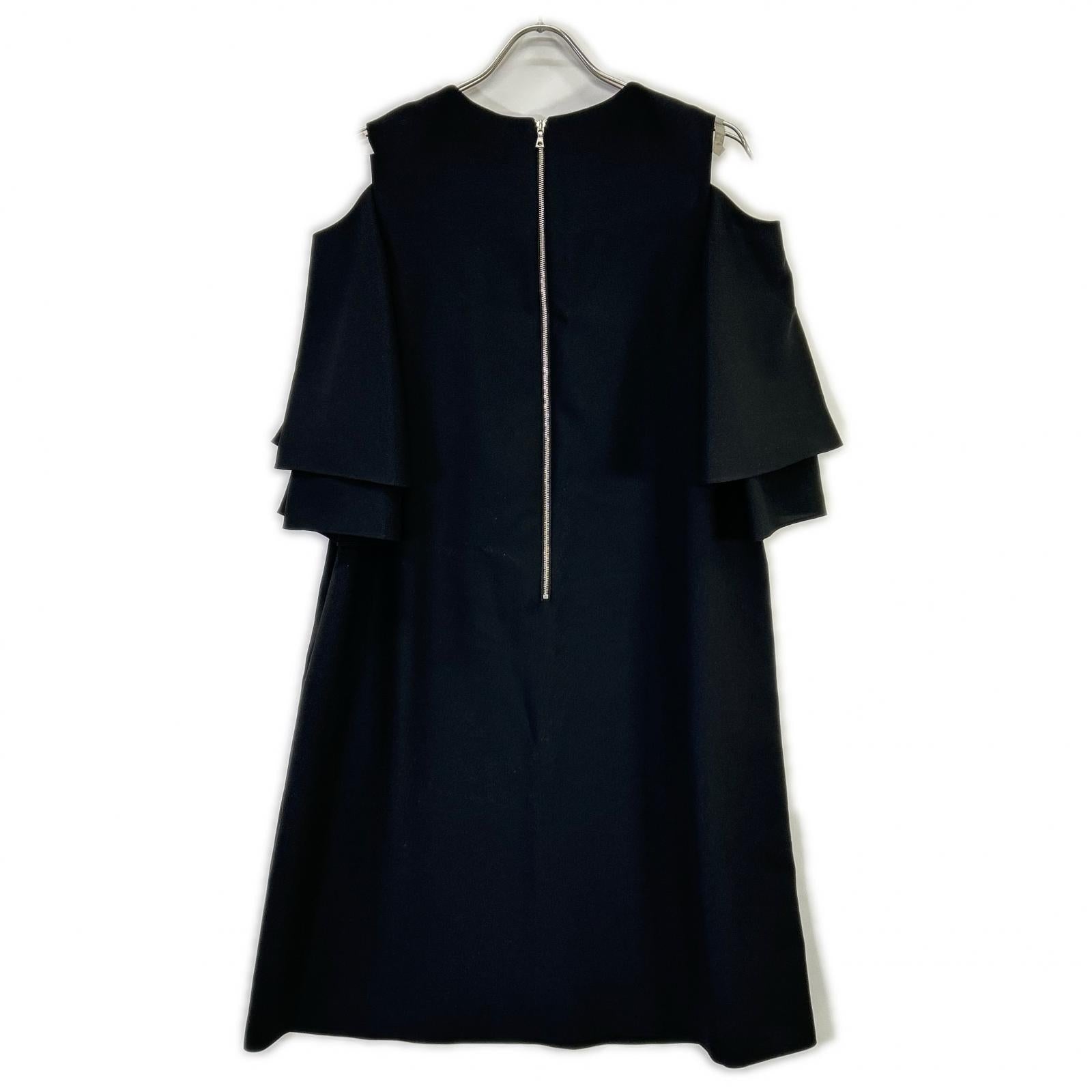 ADORE アドーア 531-7140322 ブラック カットオフフレアスリーブワンピース ワンピース