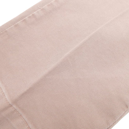 PT TORINO Like-New Stretch Cotton Chemical-Wash Twill Flat-Front Pants Pink Beige 46 Bottoms