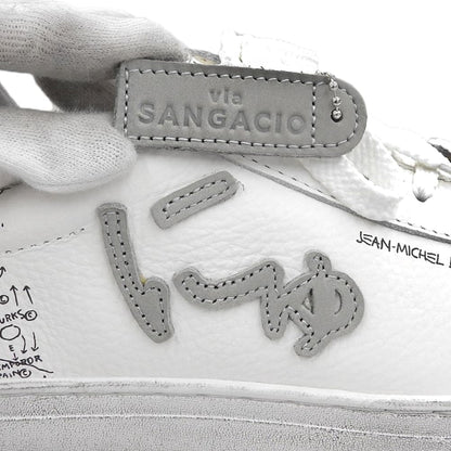sangacio サンガッチョ 新品同様 Jean-Michel Basquiat にゅーず SG8 シューズ メンズ ホワイト 26cm シューズ