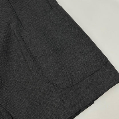 LARDINI ラルディーニ JA939AQ チャコール ウールホップサック EASY WEAR 段返り3B 2パッチ シングルジャケット ジャケット