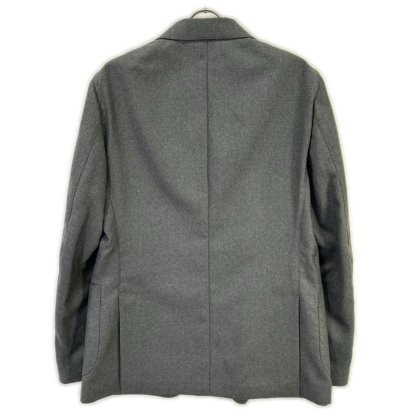 LARDINI ラルディーニ JA939AQ チャコール ウールホップサック EASY WEAR 段返り3B 2パッチ シングルジャケット ジャケット
