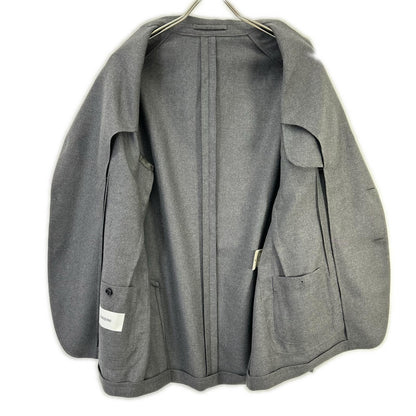 LARDINI ラルディーニ JA939AQ チャコール ウールホップサック EASY WEAR 段返り3B 2パッチ シングルジャケット ジャケット