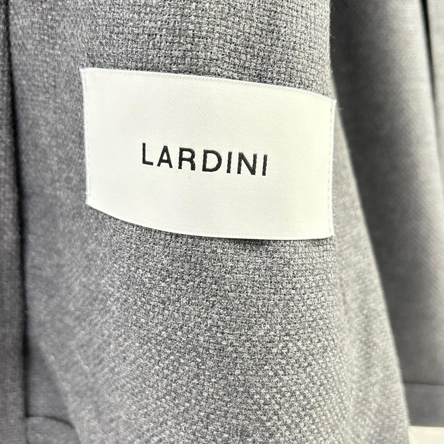 LARDINI ラルディーニ JA939AQ チャコール ウールホップサック EASY WEAR 段返り3B 2パッチ シングルジャケット ジャケット