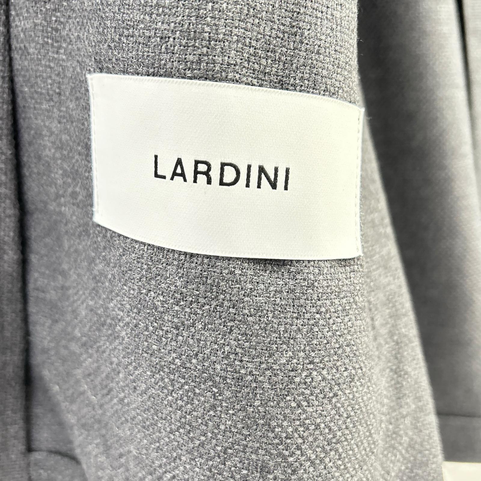 LARDINI ラルディーニ JA939AQ チャコール ウールホップサック EASY WEAR 段返り3B 2パッチ シングルジャケット ジャケット