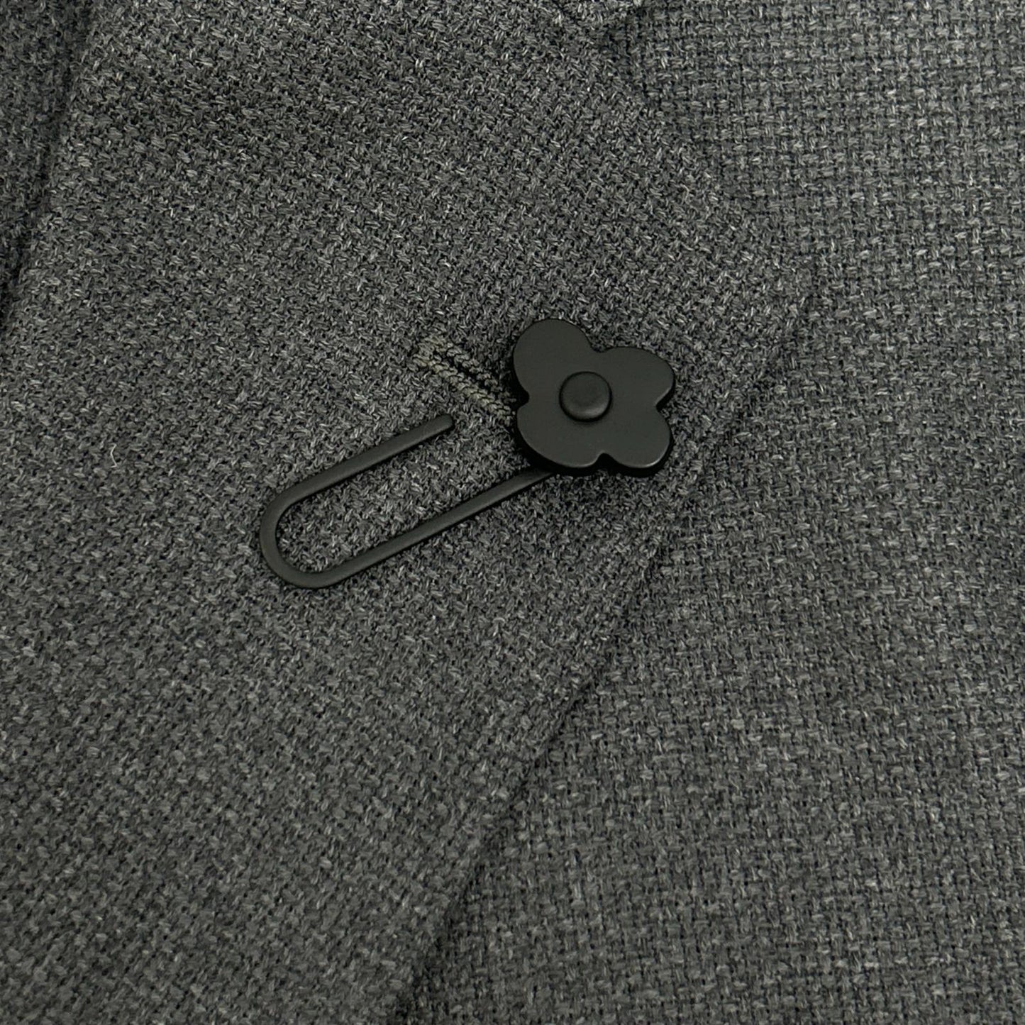 LARDINI ラルディーニ JA939AQ チャコール ウールホップサック EASY WEAR 段返り3B 2パッチ シングルジャケット ジャケット