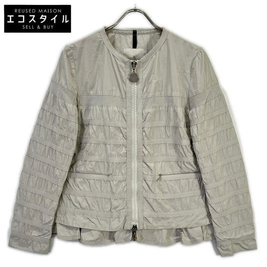 MONCLER モンクレール グレー ナイロン CARMIN ノーカラージャケット ジャケット