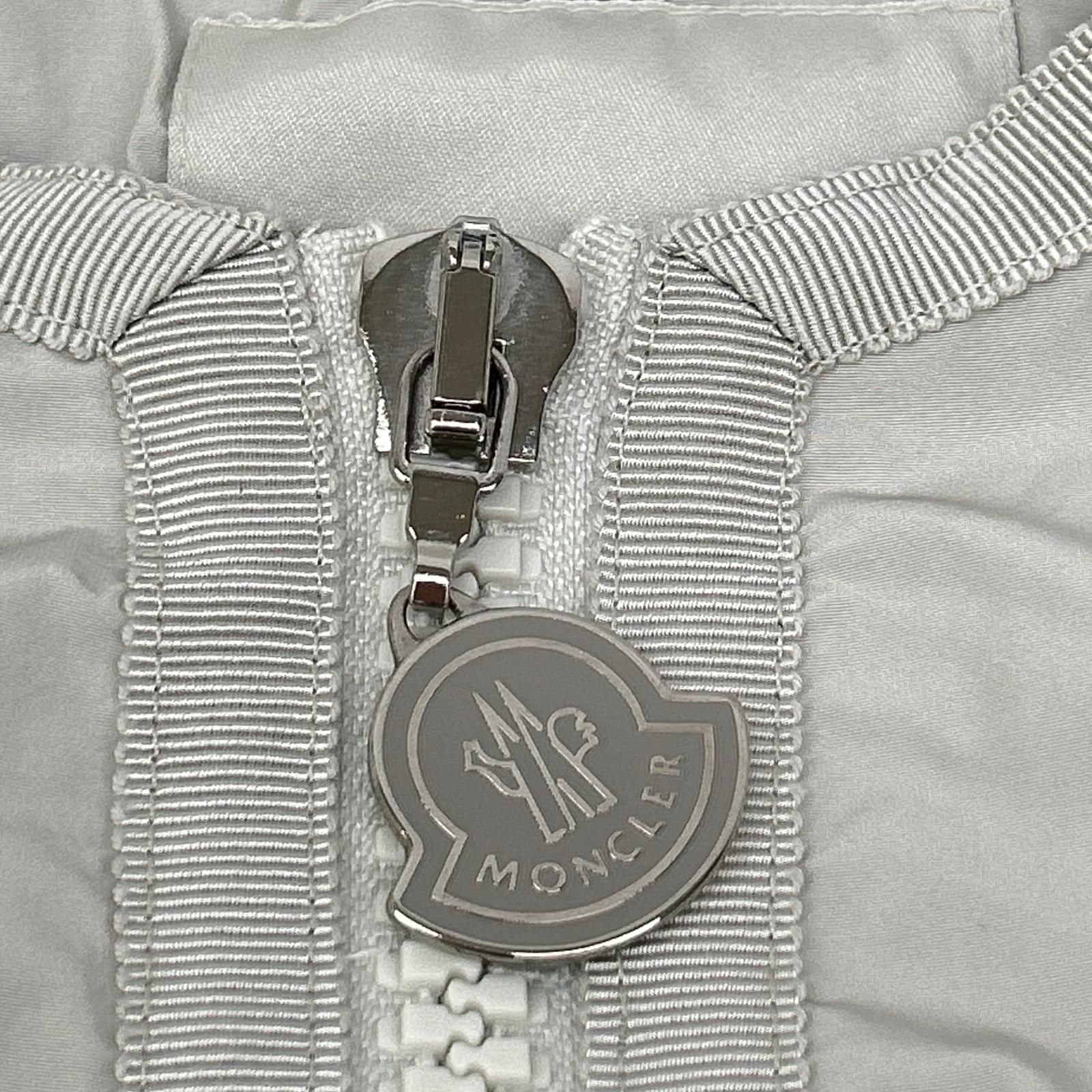 MONCLER モンクレール グレー ナイロン CARMIN ノーカラージャケット ジャケット