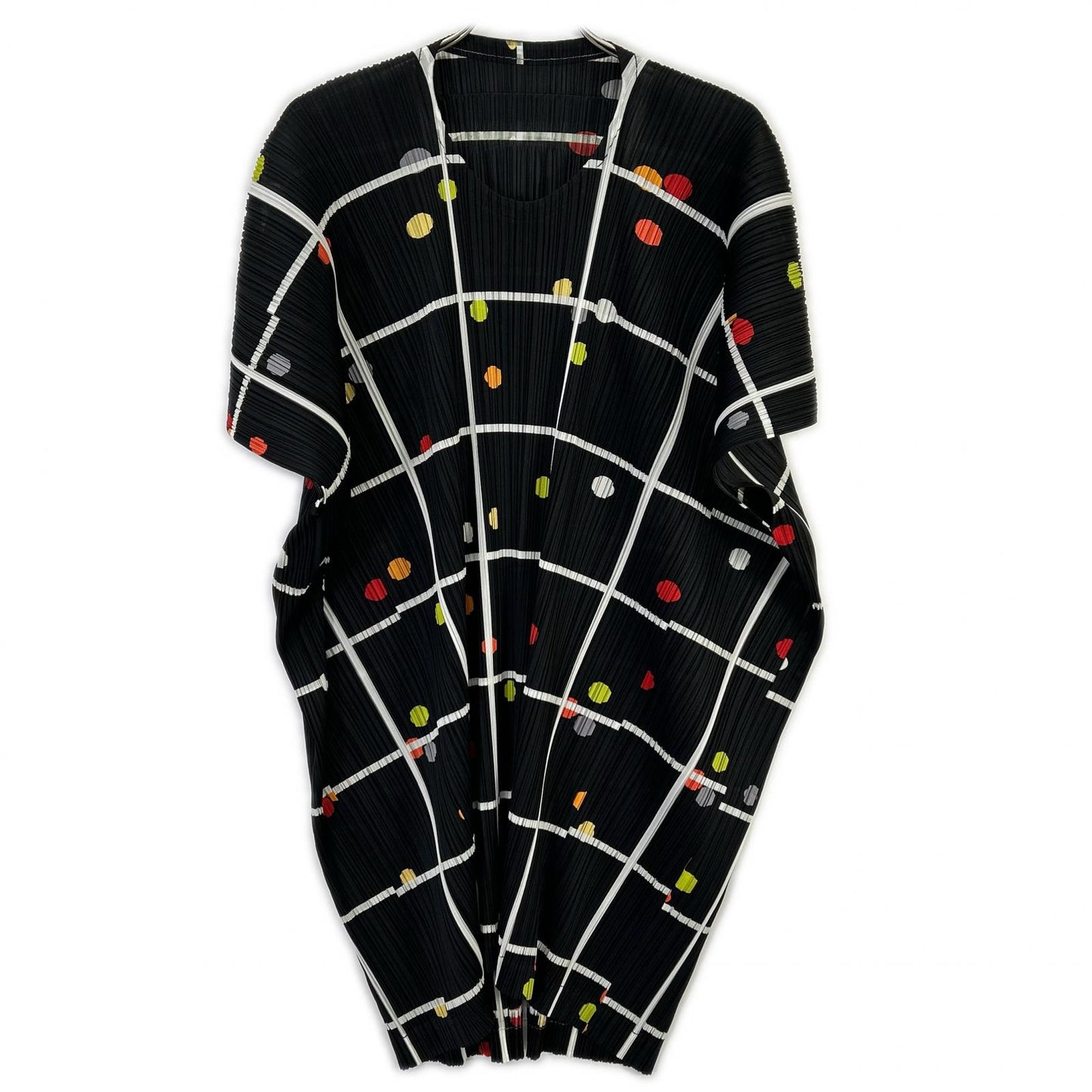 PLEATS PLEASE プリーツプリーズ 26SS PP61JT683 CROSSING DOTS ブラック ポリエステル ラウンドネック プリーツチュニック トップス