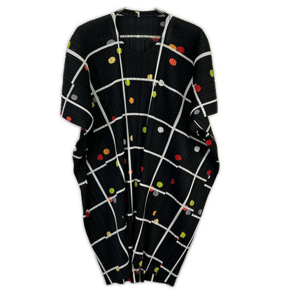 PLEATS PLEASE プリーツプリーズ 26SS PP61JT683 CROSSING DOTS ブラック ポリエステル ラウンドネック プリーツチュニック トップス