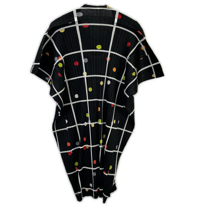PLEATS PLEASE プリーツプリーズ 26SS PP61JT683 CROSSING DOTS ブラック ポリエステル ラウンドネック プリーツチュニック トップス