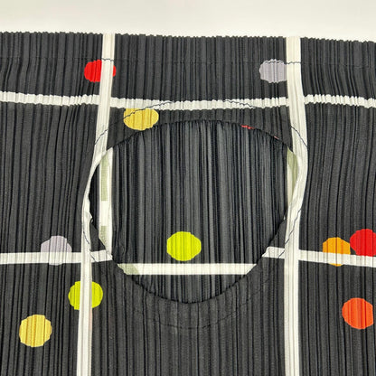 PLEATS PLEASE プリーツプリーズ 26SS PP61JT683 CROSSING DOTS ブラック ポリエステル ラウンドネック プリーツチュニック トップス