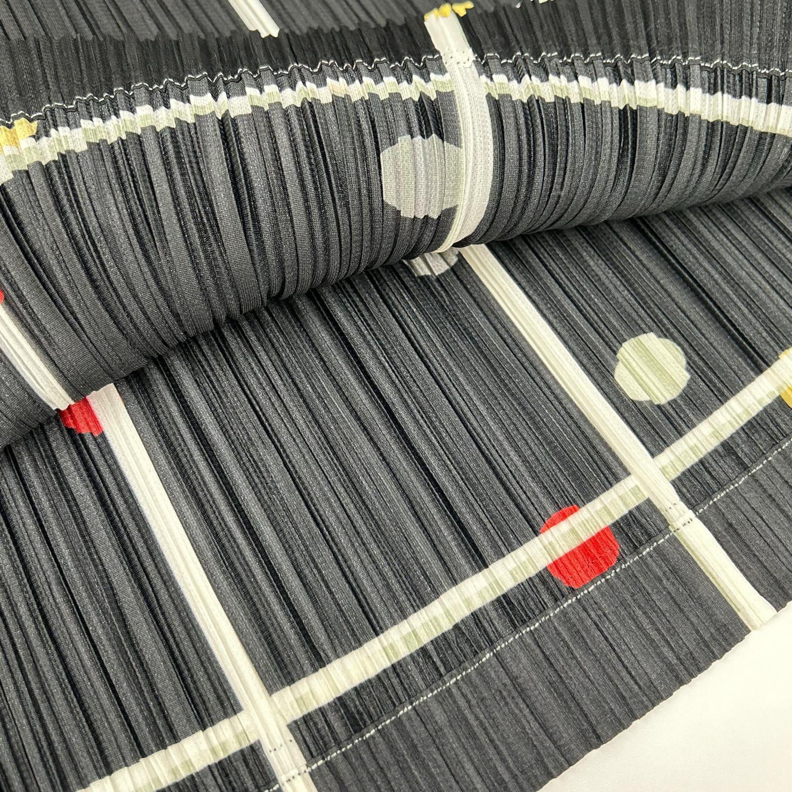 PLEATS PLEASE プリーツプリーズ 26SS PP61JT683 CROSSING DOTS ブラック ポリエステル ラウンドネック プリーツチュニック トップス