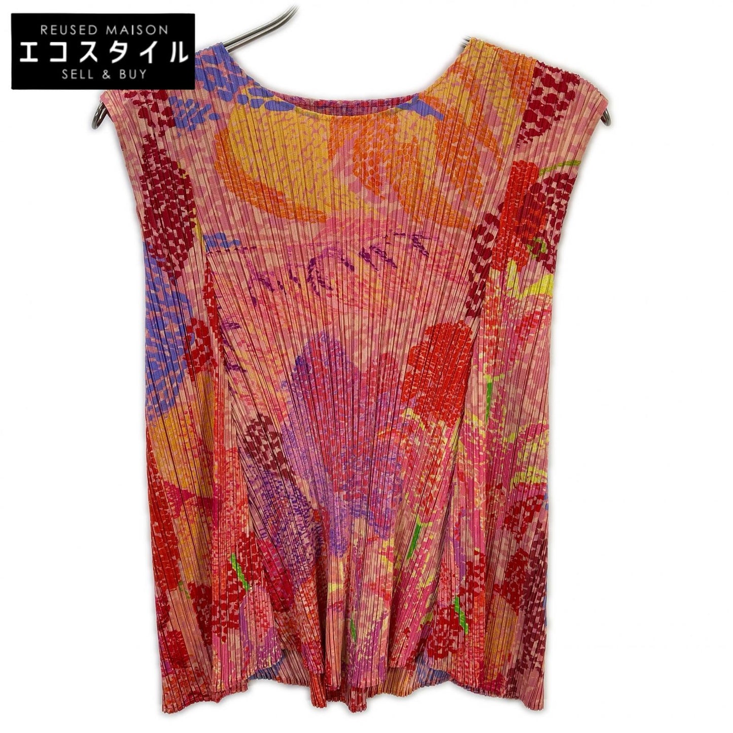 PLEATS PLEASE プリーツプリーズ 26SS PP61JK692 FOGGY FOREST ピンク ポリエステル ラウンドネック グラデーションデザイン プリーツフレアトップ トップス