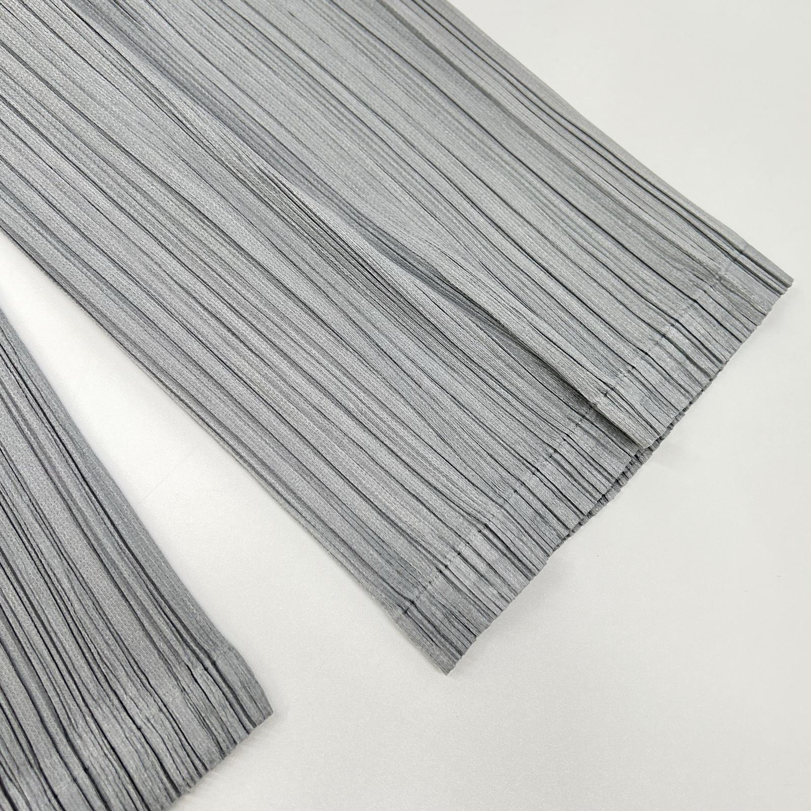 PLEATS PLEASE プリーツプリーズ 26SS PP61JF474 FACADE ライトグレー ポリエステル 変形デザインプリーツワイドパンツ ボトムス