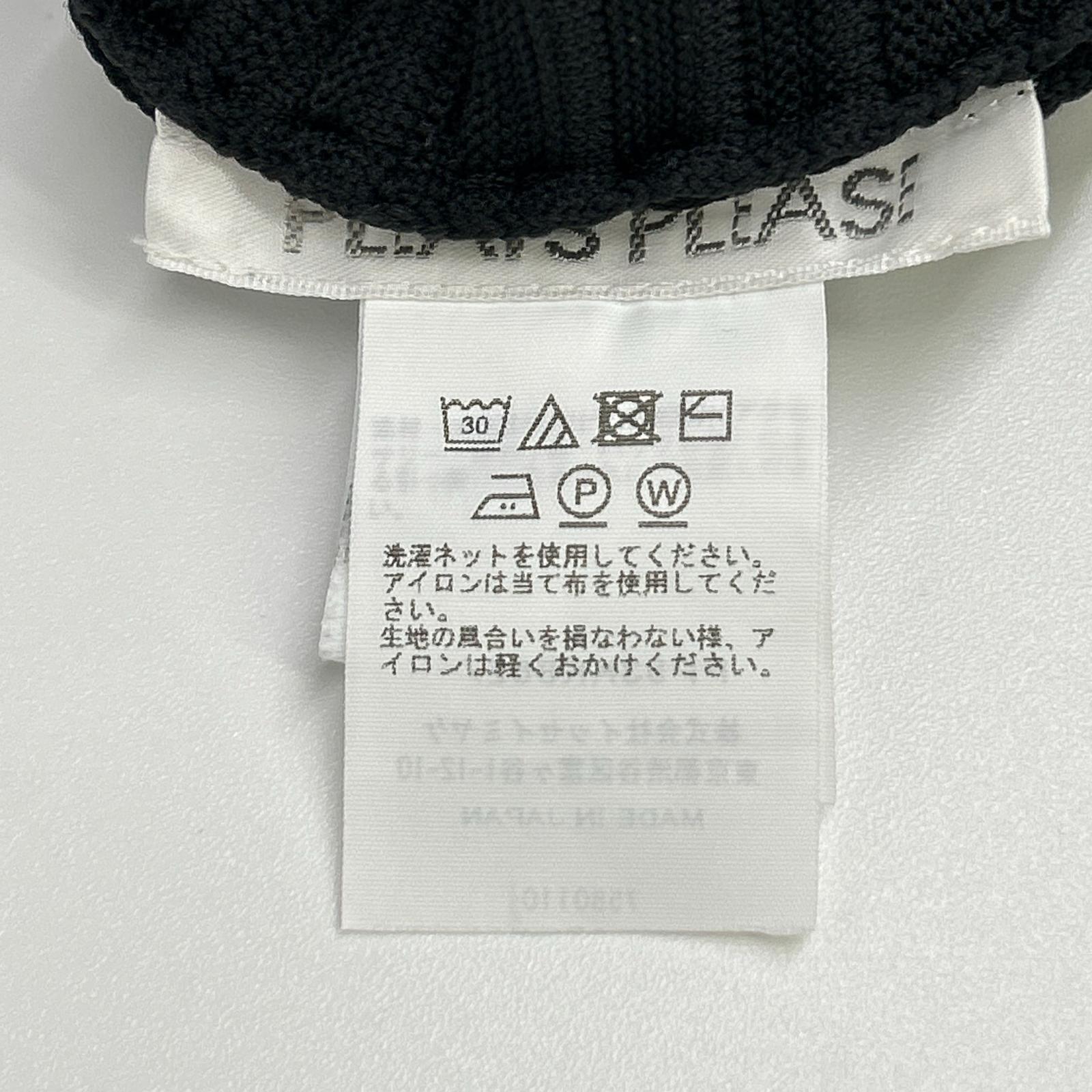 PLEATS PLEASE プリーツプリーズ 25AW PP53KK862 ブラック ポリエステル ロングスリーブ モックネックプリーツプルオーバー トップス