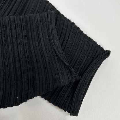 PLEATS PLEASE Pleats Please 25AW PP53KK862 Black Polyester Long-Sleeve Mock-Neck Pleated Pullover Tops