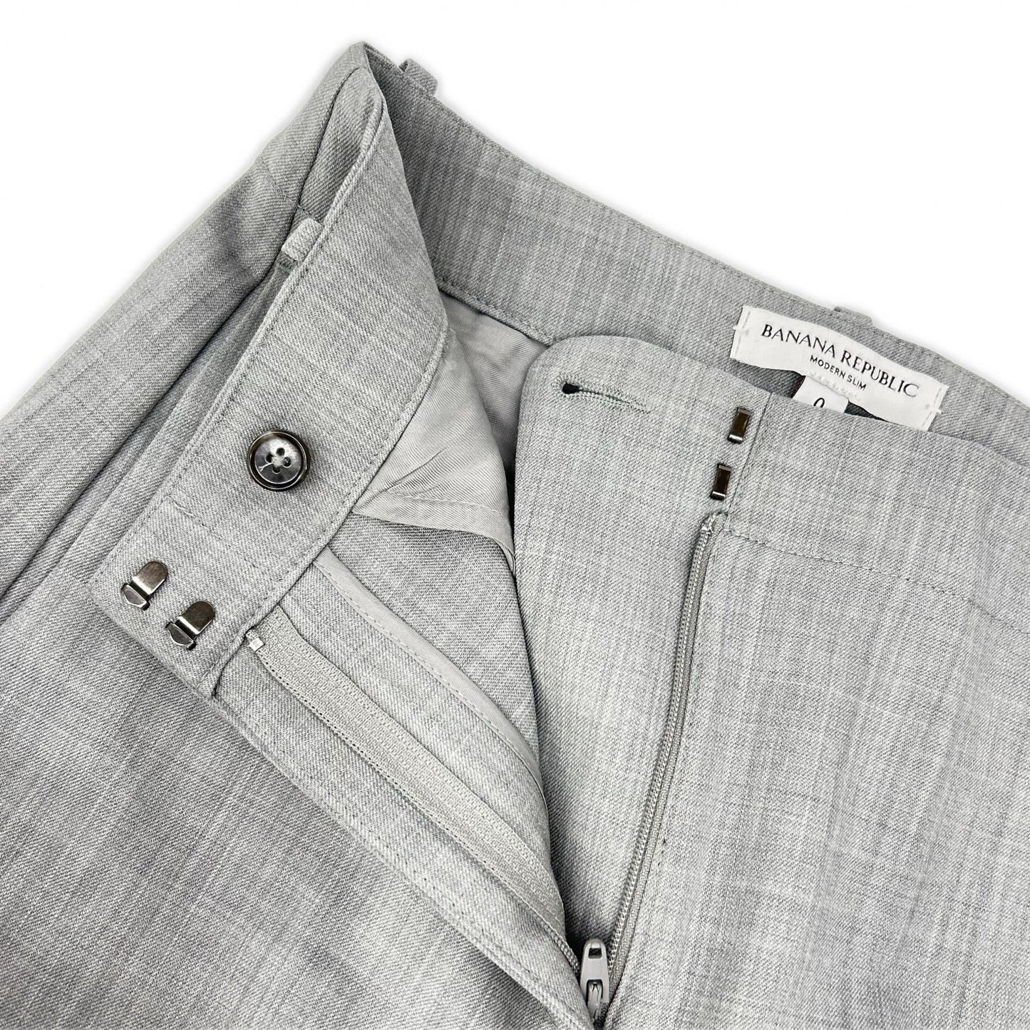 BANANA REPUBLIC バナナ リパブリック 25AW グレー マルゾット社生地 イタリアンウール ジャケットセットアップ スーツ セットアップ