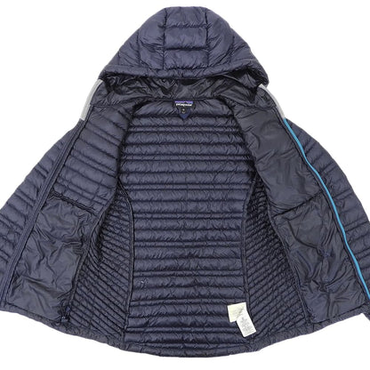 Patagonia パタゴニア ナイロン ウルトラライトダウンフーディー ジャケット レディース ネイビー XS 84772 ジャケット