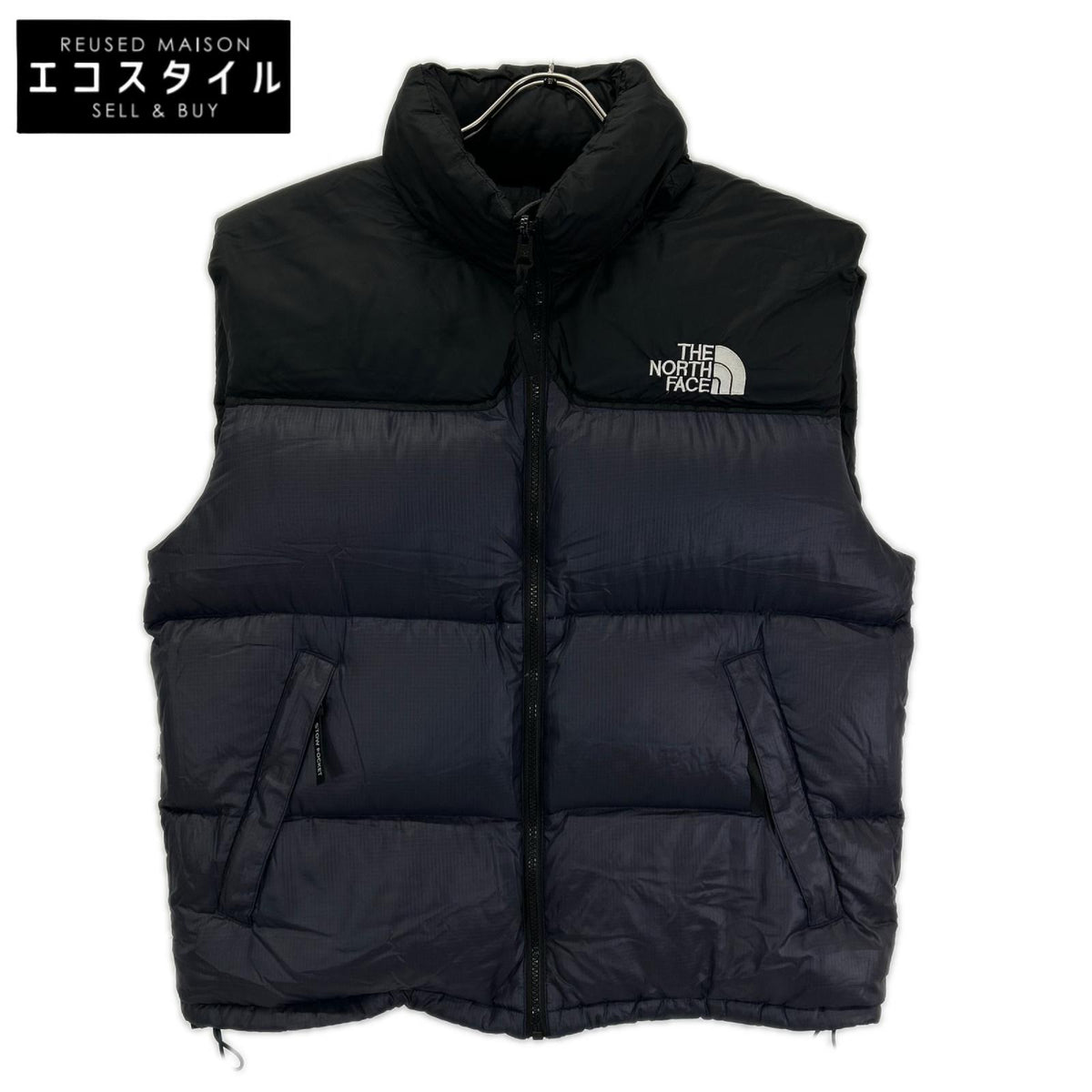 THE NORTH FACE ノースフェイス 90s　NF004AM ネイビー×ブラック ナイロン ヌプシダウンベスト ベスト