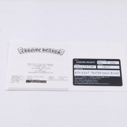 Chrome hearts クロムハーツ SV925 8インチ ペーパーチェーン ブレスレット