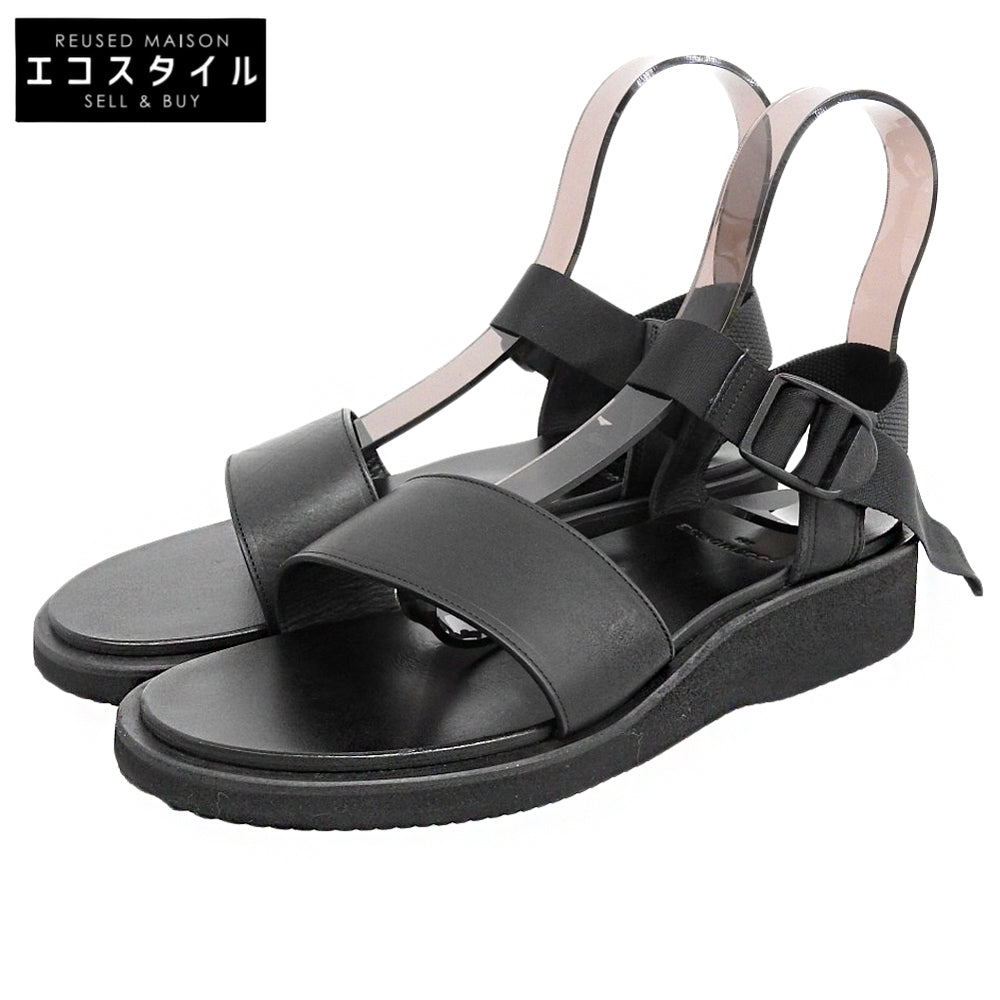 FOOTWORKS フットワークス 美品 Sandals Smooth Leather レザー サンダル シューズ メンズ ブラック 26.5cm シューズ