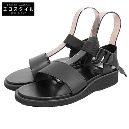 FOOTWORKS フットワークス 美品 Sandals Smooth Leather レザー サンダル シューズ メンズ ブラック 26.5cm シューズ