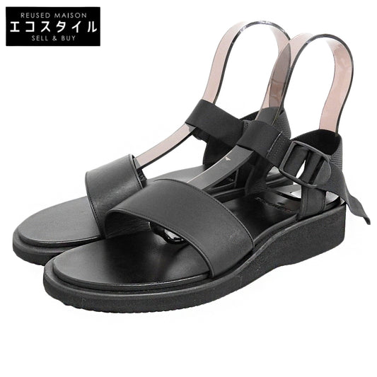 FOOTWORKS フットワークス 美品 Sandals Smooth Leather レザー サンダル シューズ メンズ ブラック 26.5cm シューズ