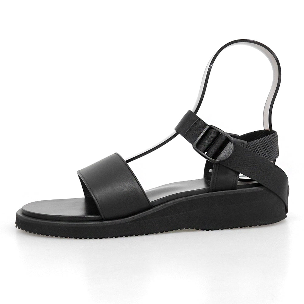 FOOTWORKS フットワークス 美品 Sandals Smooth Leather レザー サンダル シューズ メンズ ブラック 26.5cm シューズ