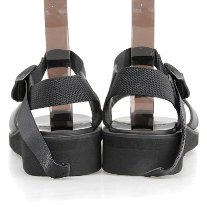 FOOTWORKS フットワークス 美品 Sandals Smooth Leather レザー サンダル シューズ メンズ ブラック 26.5cm シューズ