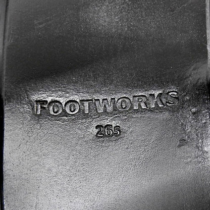 FOOTWORKS フットワークス 美品 Sandals Smooth Leather レザー サンダル シューズ メンズ ブラック 26.5cm シューズ