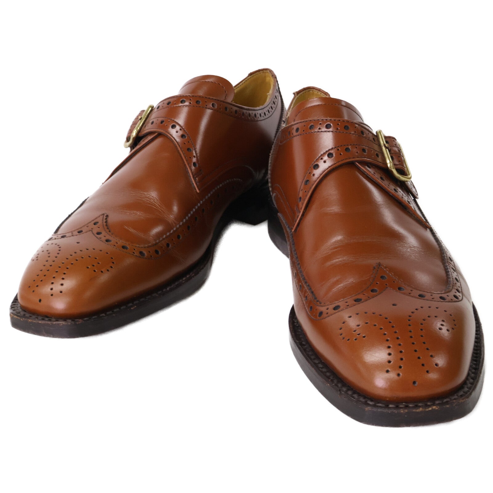 REGAL リーガル 【美品】A8A5359JJ レザー ブローグ シングルモンクストラップ シューズ シューズ