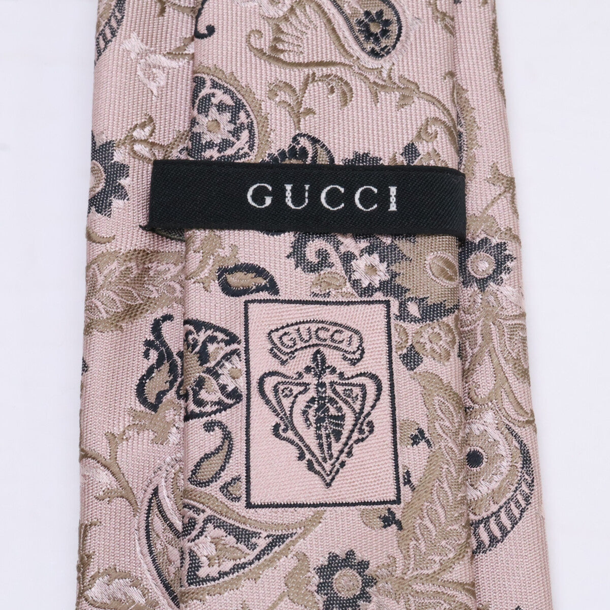 GUCCI グッチ 【美品/国内正規】336444 4E002 ペイズリー柄 シルク100％ ネクタイ