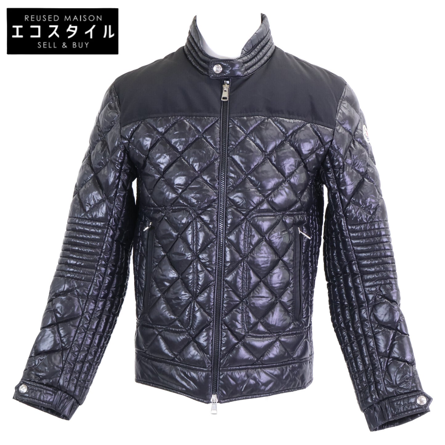 MONCLER モンクレール 【美品】VERAN ヴェラン キルティング ライダース ダウンジャケット ジャケット