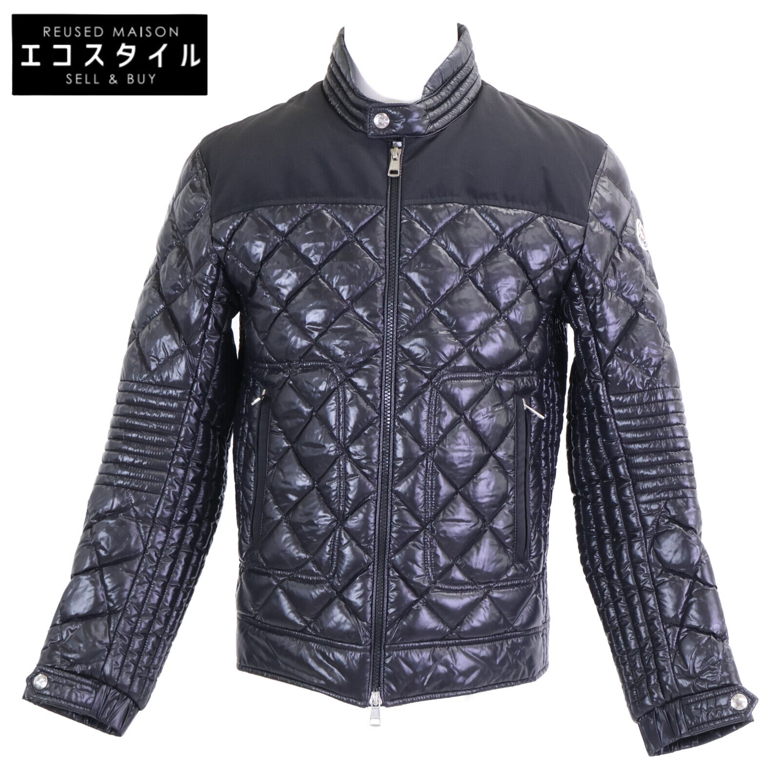 MONCLER モンクレール 【美品】VERAN ヴェラン キルティング ライダース ダウンジャケット ジャケット