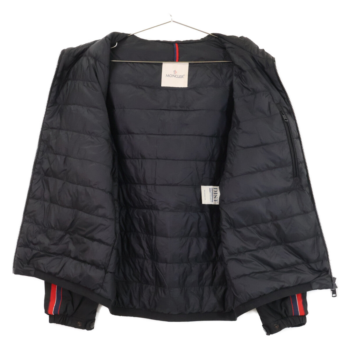 MONCLER Moncler NECKER tricolor-stripe hooded down jacket jacket