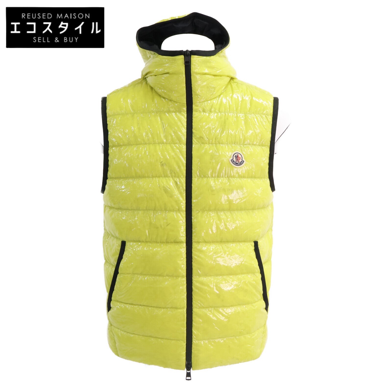 MONCLER モンクレール LAPPE ラッペ シャイニーナイロン フーディダウン ベスト