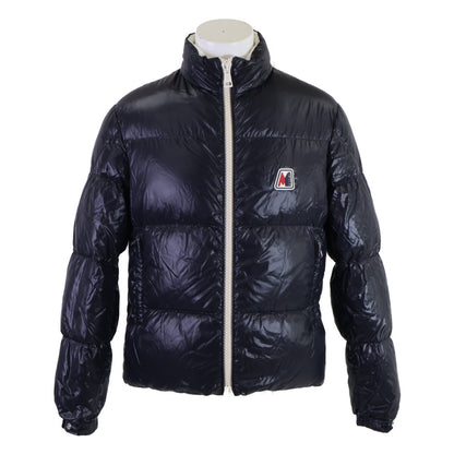 MONCLER Moncler excellent condition CHARTREUSE rubber-logo double-zip down jacket jacket