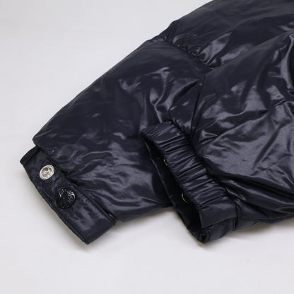 MONCLER Moncler excellent condition CHARTREUSE rubber-logo double-zip down jacket jacket