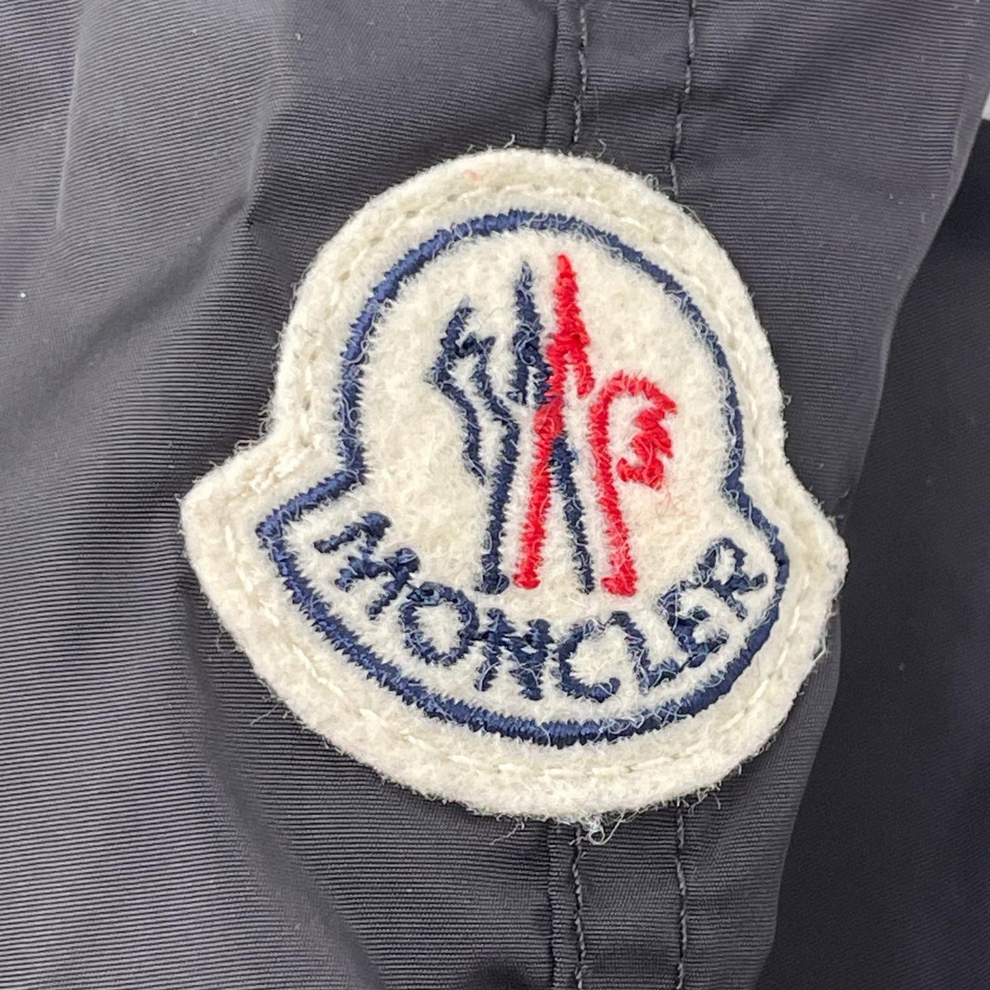MONCLER モンクレール 【GENIUS】1952 18SS ALLOS ブラック×トリコロール 総柄 ドローコード W-ZIPナイロンフーディ ジャケット