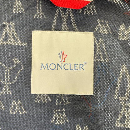 MONCLER モンクレール 【GENIUS】1952 18SS ALLOS ブラック×トリコロール 総柄 ドローコード W-ZIPナイロンフーディ ジャケット