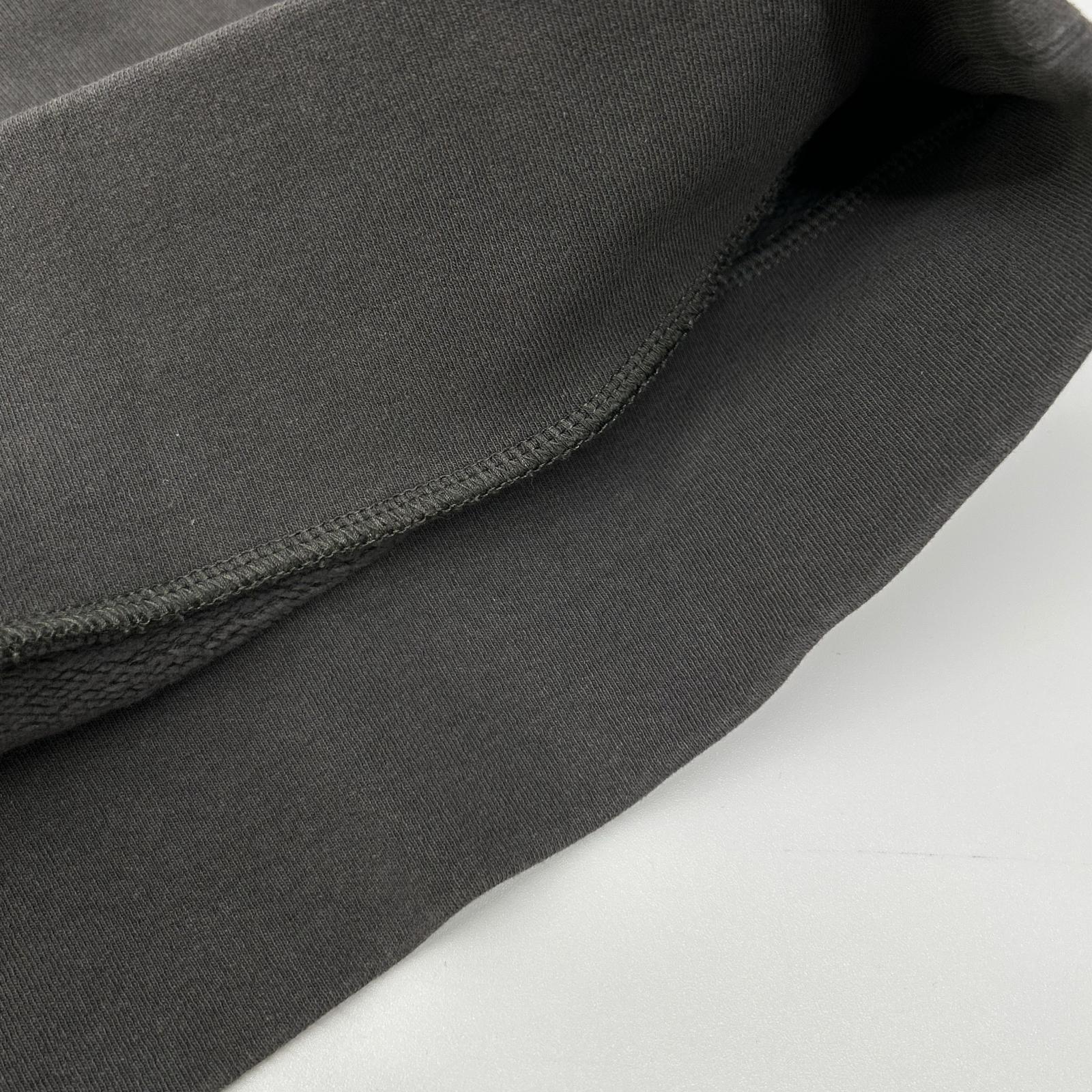MONCLER モンクレール 22年製 HOODIE グレー コットン Mロゴ スウェットフーディプルオーバー トップス